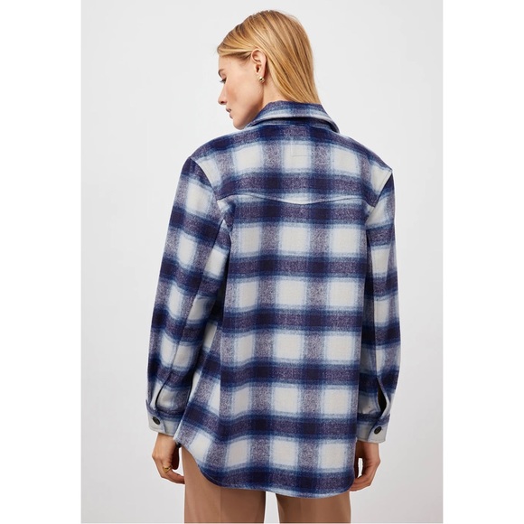 Rails NWT Tripp Plaid Jacket in Azure Sapphire - Size Small - Picture 4 of 15